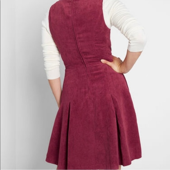 Modcloth Utmost Allure Corduroy A-Line Dress Size 2 - Picture 2 of 15